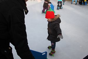 ice skating in Paris
